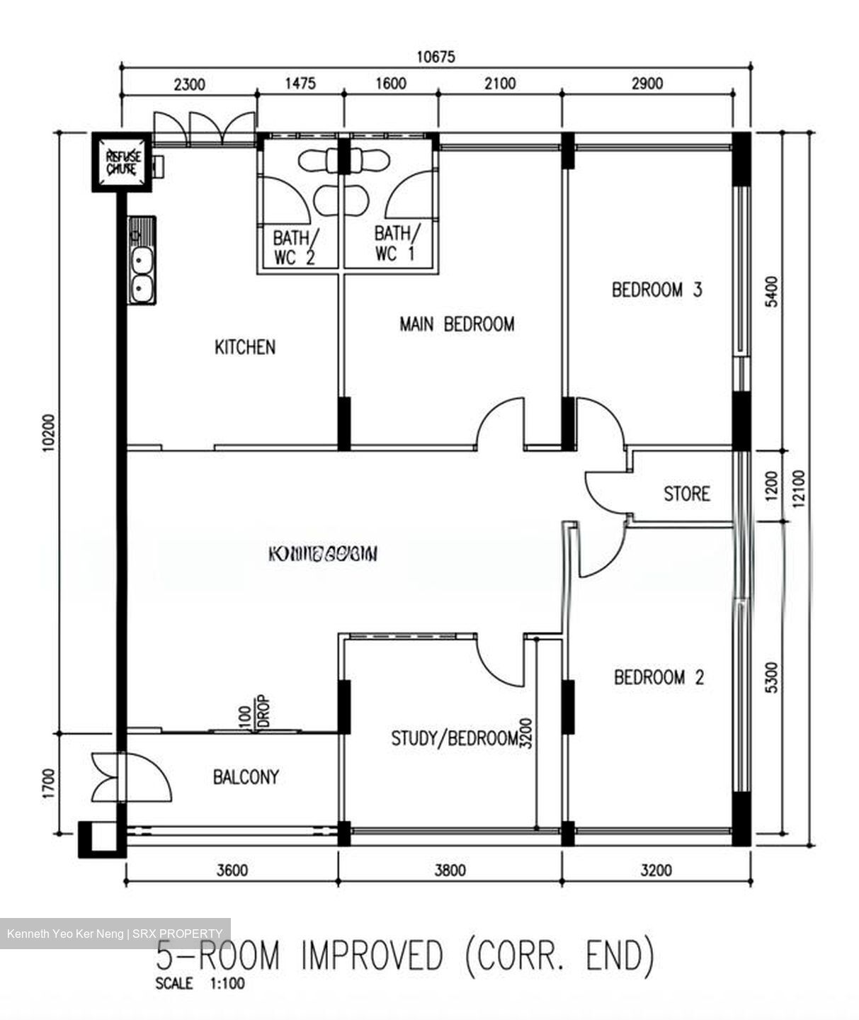 Blk 224 Simei Street 4 (Tampines), HDB 5 Rooms #546538461